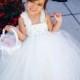 Ivory/off white Flower Girl Tutu Dress Shabby Chic Tulle Dress Wedding Dress Birthday Dress Toddler Tutu Dress 1t 2t 3t 4t 5t Morden Wedding