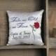 Beauty & the Beast Inspired / Tale as Old as Time / Rose - Ring Bearer Pillow/Keepsake Pillow-Wedding, Engagement, Anniversary, Gift