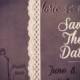 Rustic Mason Jar Save the Date Postcards- 100