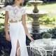 21 Completely Stunning Crop Top Wedding Gowns