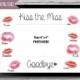 Kiss the Miss Goodbye Kiss the Miss Goodbye Bridal Shower Sign Bachelorette Party Sign   10" x 8" INSTANT DOWNLOAD