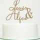 Personalised Couples Name Cake Topper - Wedding Engagement Anniversary Cake Decoration