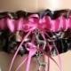 Mossy Oak Hot Pink Camouflage Wedding Garter Set, Bridal Garter Set, Camo Garter, Keepsake Garter