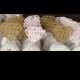 12 Pink Diamond Handmade Cupcake Donut Toppers for Bridal Showers, Weddings etc