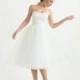 Strapless Bridal Satin Dress With Tulle Skirt - Anja Dress