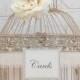 Large Champagne Gold Wedding Birdcage Card Holder / Wedding Card Box / Wedding Card Holder / Wedding Birdcage