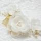 Wedding Hair Accessory, Wedding Hair Flower, Ivory flower comb, Wedding Hair Piece, Bridal Hair Accessories, Bridal hair comb, Flower comb