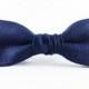 Mens Gift Blue Bow Tie Fathers Mens Accessories Gifts For Him Linen Bowtie Men's Clothing Suits Weddings