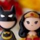 Custom Wedding Batman Wonderwoman cake toppers