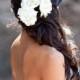 Hairpins white roses. white peony, bridal hair pin set, bridal flower hair, bridal flower pin, wedding hair pins, bridal hair flower, ivory