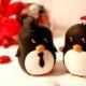 Penguin Wedding Cake Toppers