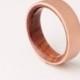 Copper Wedding Band // Copper Wood Ring // Cocobolo Ring // Man Ring // mens wood wedding band