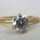 A Classic Vintage 14kt Yellow Gold .45 Carat Diamond Solitaire Engagement Ring - Allie