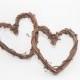 Rustic Mini Heart - Embellishments for Wedding Cake Topper - Grapevine - Garland