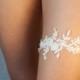 Bridal lace garter, floral lace garter, wedding garter