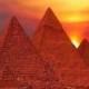 Twitter / GIobePic: Perfect Sunset Over The Pyramids ...