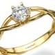 Infinity Ring, Engagement Ring, Wedding Ring, Art Deco Ring, Infinity Band, Engagement Band, 14k Ring, Yellow Gold RIng, Bridal Jewelry