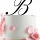 Custom Wedding Cake Topper - Personalized Monogram Cake Topper -Initial -  Cake Decor - Anniversary