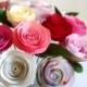 Spiral Paper Roses - Strawberry Bouquet