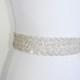MONIQUE Double Braided Crystal Bridal Sash,Beaded Sash,Wedding Belt