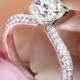 Platinum Simon G. TR431 Caviar Diamond Engagement Ring