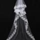 Cathedral Length Bridal Veil, Wedding Veils, Lace Bridal Veil, Long Wedding Veil, Wedding Veil Headpiece, Bridal Veil Cathedral / V045