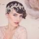 wedding Tiara. Statement Headpiece. Bridal Crystal Headpiece tiara. The Audrey Crystal Bridal Headpiece #139