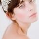 Tira  Swarovski Crystal Headband  Silver Bridal Headpiece  Wedding