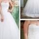 Strapless Sweetheart A-line Ball Gown Wedding Dress