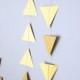 Geometric Garland, Triangle Garland, Gold Tribal Garland, Gold Garland, Gold Nursery Decor, Gold Wedding Party Decorations, Gold Banner