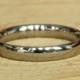 3mm Wide Comfort Fit / Court Shape Titanium Plain band Wedding Ring in either polished or matte finish