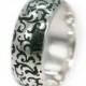 Mens Wedding Band with a Victorian style pattern