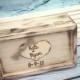Rustic Wedding Ring Box Keepsake or Ring Bearer Box/ personalized / Ring Box / Barnyard Wedding / wood burned keepsake box