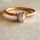 Raw Diamond Ring, Uncut Diamond Ring, Rough Diamond Ring, Alternative Engagement Ring, Gold Diamond Ring, Gold Engagement Ring Made To Order