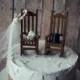 Rocking chair-cake topper-rustic-shabby-woodlands-Mr.and Mrs-country-wedding cake topper-wedding-country-bride and groom-chairs-just married