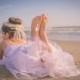 Girls Barefoot Sandals- Foot Jewelry- Beach Wedding- Footless Sandals- Barefoot Wedding Sandals- Flower Girl Gift- Baby barefoot Sandles