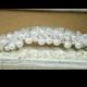 Pearl Crystal Wedding Hair Comb, Bridal Hair Accessories, Bridal Hair Comb, Cluster Pearl Headpiece, Fascinator,