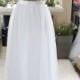 White Long maxi tulle skirt / White floor length skirt / Bride Tulle Skirt / Custom Made Zipper Skirt / Wedding Bridal Skirt / White tulle s