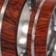 Arizona Ironwood Wood Inlay - Mens Single Band, Ring Armor Included