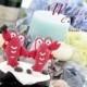 LOVE ANGELS Wedding Cake Topper-love lobster---k608