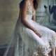 JOL331 Romantic high low hemline lace boho beach wedding dress