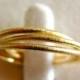 Fine Jewelry - Thin Intertwined Roling Ring  - 14K Gold Trinity Engagement Ring -   Handmade By Amallias