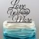 Wedding Cake Topper, Personalized Cake Topper, Custom Cake Topper, Acrylic Cake Topper, Love you More, Custom wedding cake topper.