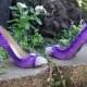 Mezmerizing Purple Shoes - Purple Wedding Shoes - Womens Shoes Size 8 - Purple Wedding - Party Accessories - Bachelorette Accessories