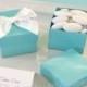 12pcs原创喜糖盒Tiffany Blue蒂凡尼糖果袋TH040浪漫婚礼餐桌布置