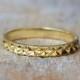 Thin Gold Unique Wedding Ring - Diamond Cut Sparkle Finish 14k gold / 18k gold