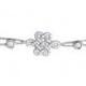 Endless Love Knot Diamond Bracelet, Diamonds by the yard chain. Love Knot Diamond bracelet 0.80ct, 14K solid Gold