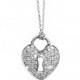 Diamond Heart Locket Necklace, 14K White Gold Pendant Necklace, Key Necklace, Heart Necklace, Diamond Necklace, Gold Necklace