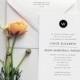 Wedding Invitation - Modern Monogram - JPress Designs - monogram, elegant, letterpress, classic, save the date, wedding suite, sophisticated