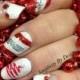 Day 344: Candy Canes & Silver Lanes Nail Art